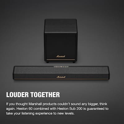 Marshall Heston 60 Soundbar with Dolby Atmos Immersive Sound for Marshall Heston 60 Soundbar with Dolby Atmos Immersive Sound for