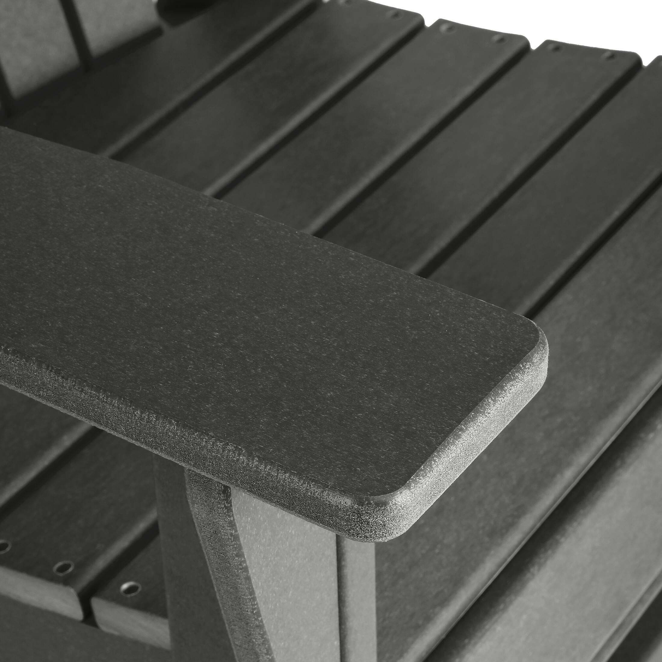 Alt View 7. WestinTrends - WestinTrends Dylan Outdoor Patio Shell-back Adirondack Dining Chair Weather Resistant - Gray.