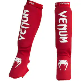Venum - Kontact Slip-On MMA Shin and Instep Guards - Red
