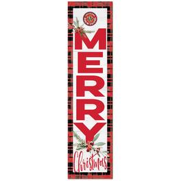 Jardine - Louisiana Ragin' Cajuns 12'' x 48'' Outdoor Christmas Leaner - White