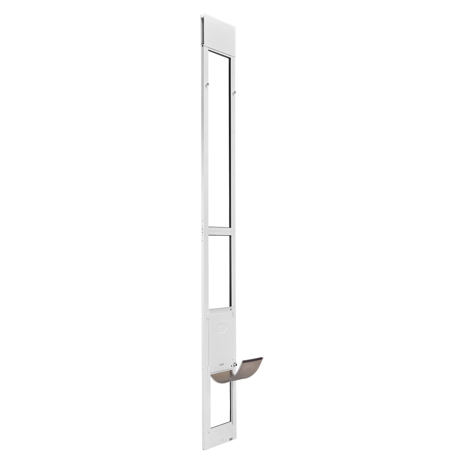 Alt View 5. VEVOR - Dog Door for Sliding Glass Door, 91 to 96 in Adjustable Height, Aluminum Alloy Frame with Metal Rotating Hinges.