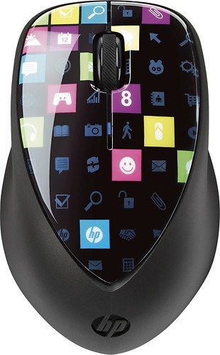  HP - Touch to Pair Wireless Laser Mouse - Black