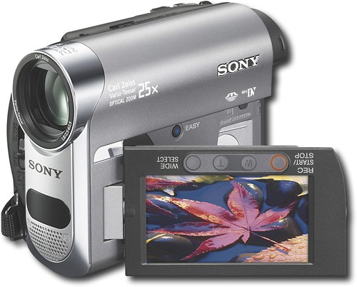 Best Buy: Sony 1.0MP Handycam MiniDV Camcorder Silver/Gray DCR-HC62