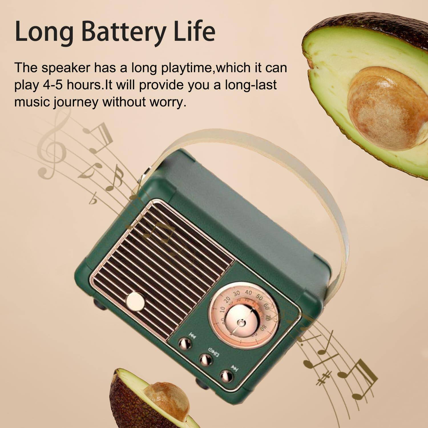 Long Battery Life

The speaker has a long playtime, which it can play 4-5 hours. It will provide you a long-lasting music journey without worry.
