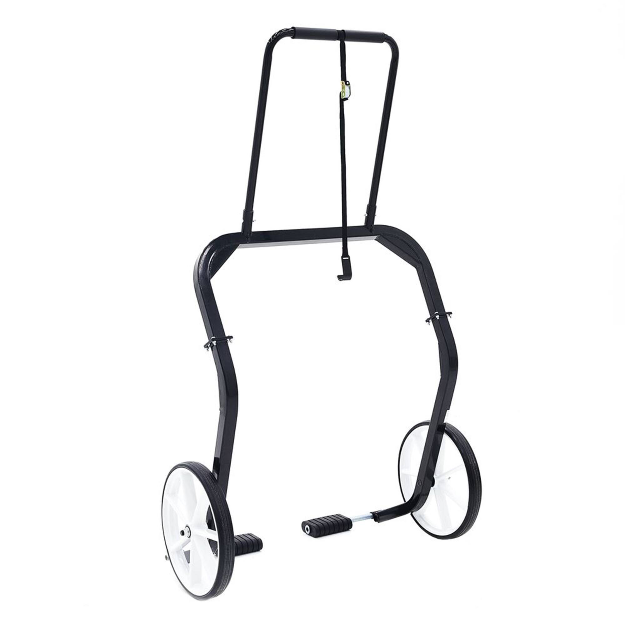 Alt View 6. Black Ice - Black Ice Snowmobile Dolly Lift Steel Shop Sled Jack with 20 Inch Tires, Black.