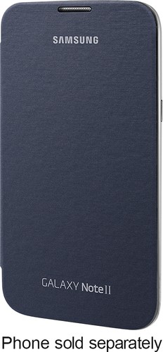 Samsung - Flip-Cover Case for Samsung Galaxy Note II Cell Phones - Pebble Blue