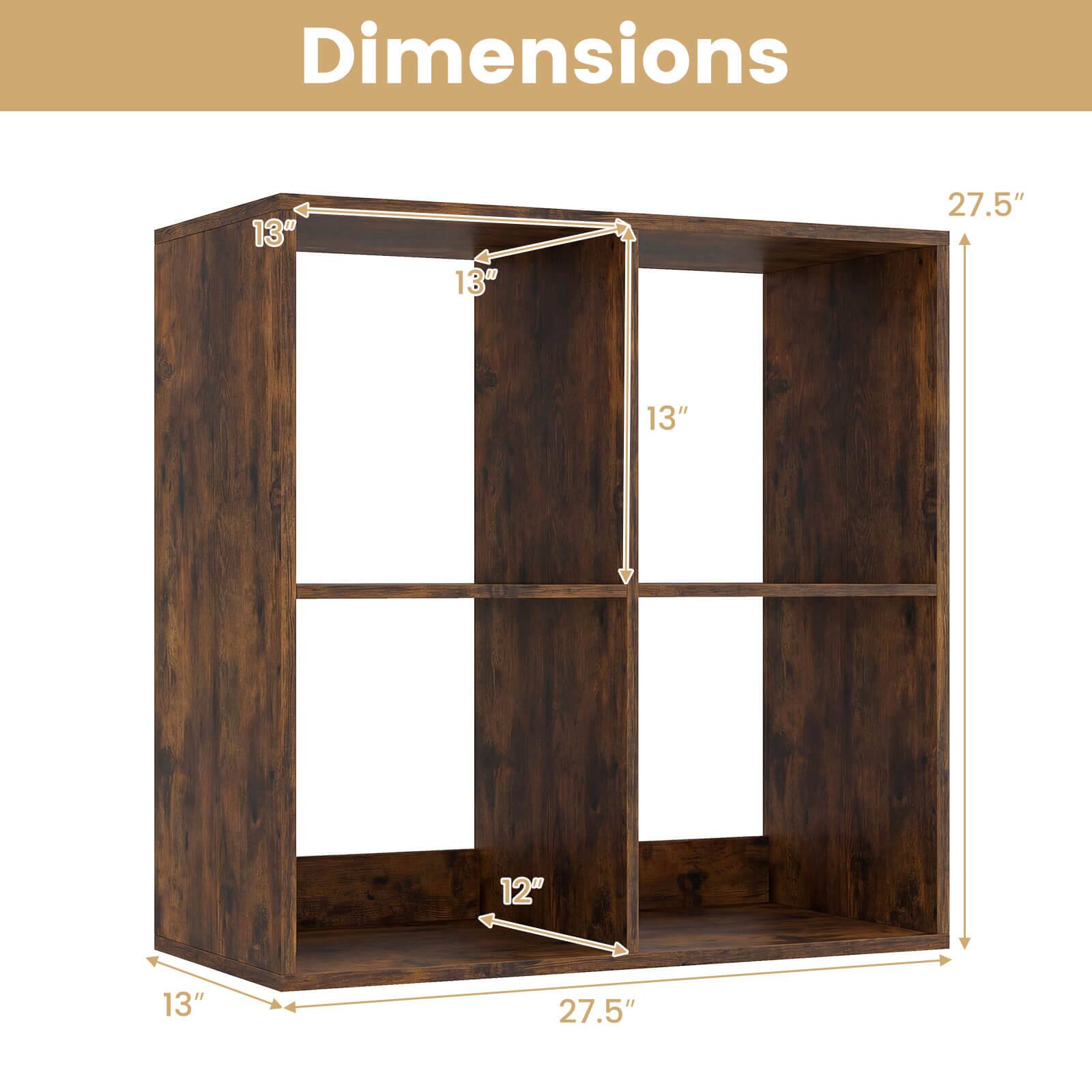 Dimensions: 13" x 13" x 27.5" x 13" x 12" x 13" x 27.5"