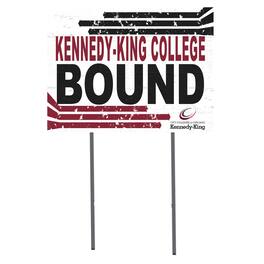 Jardine - Kennedy-King College Statesmen 18'' x 24'' Bound Yard Sign - White
