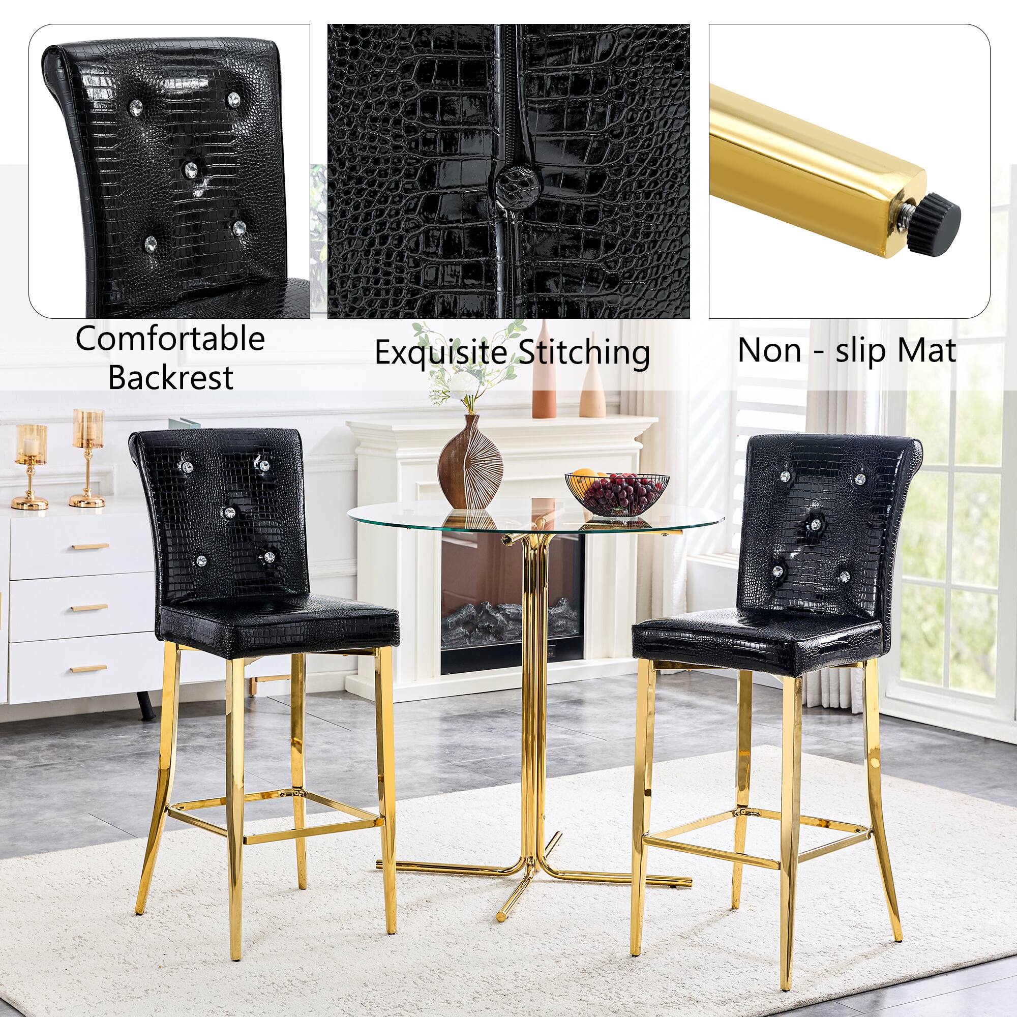Comfortable Backrest  
Exquisite Stitching  
Non-slip Mat