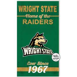 Jardine - Wright State Raiders 11" x 20" Indoor/Outdoor Home Of The Sign - Green