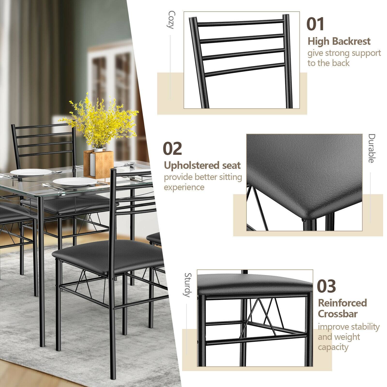 Cozy
01 High Backrest give strong support to the back
02 Upholstered seat provide better sitting experience
03 Reinforced Crossbar improve stability and weight capacity
Durable
Sturdy