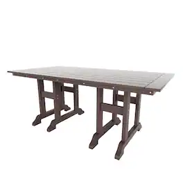 WestinTrends - Malibu 71" Outdoor Patio Dining Table - Dark Brown