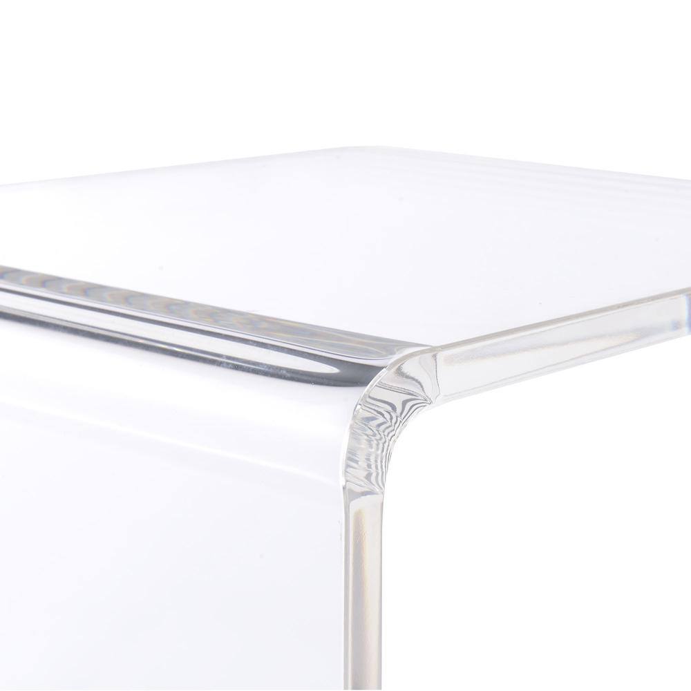 Left. Picket House Furnishings - Peek Acrylic Snack Table - Clear.