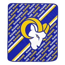 Pegasus - Los Angeles Rams 60" x 70" Diagonal Lined Wordmark Ultra Soft Blanket - Multicolor