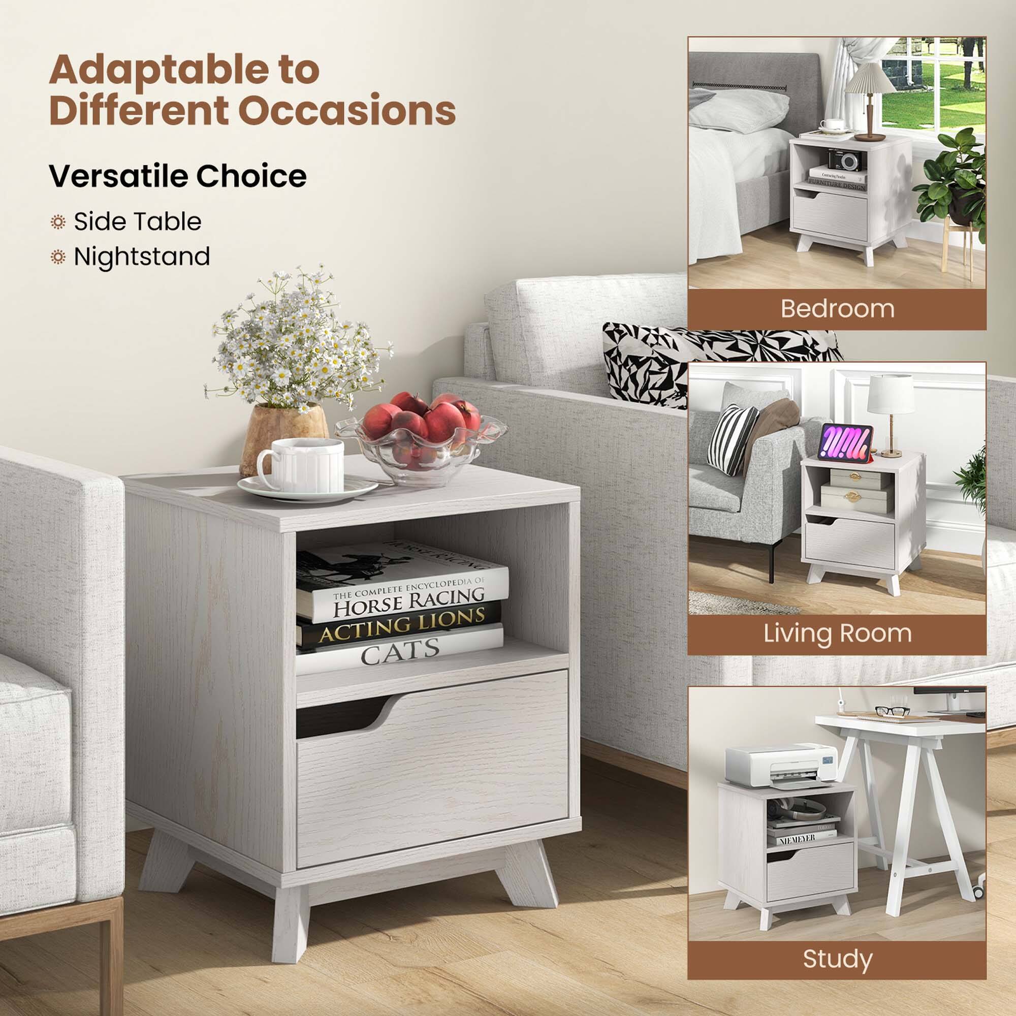 Adaptable to Different Occasions Versatile Choice Side Table Nightstand Bedroom Living Room Study