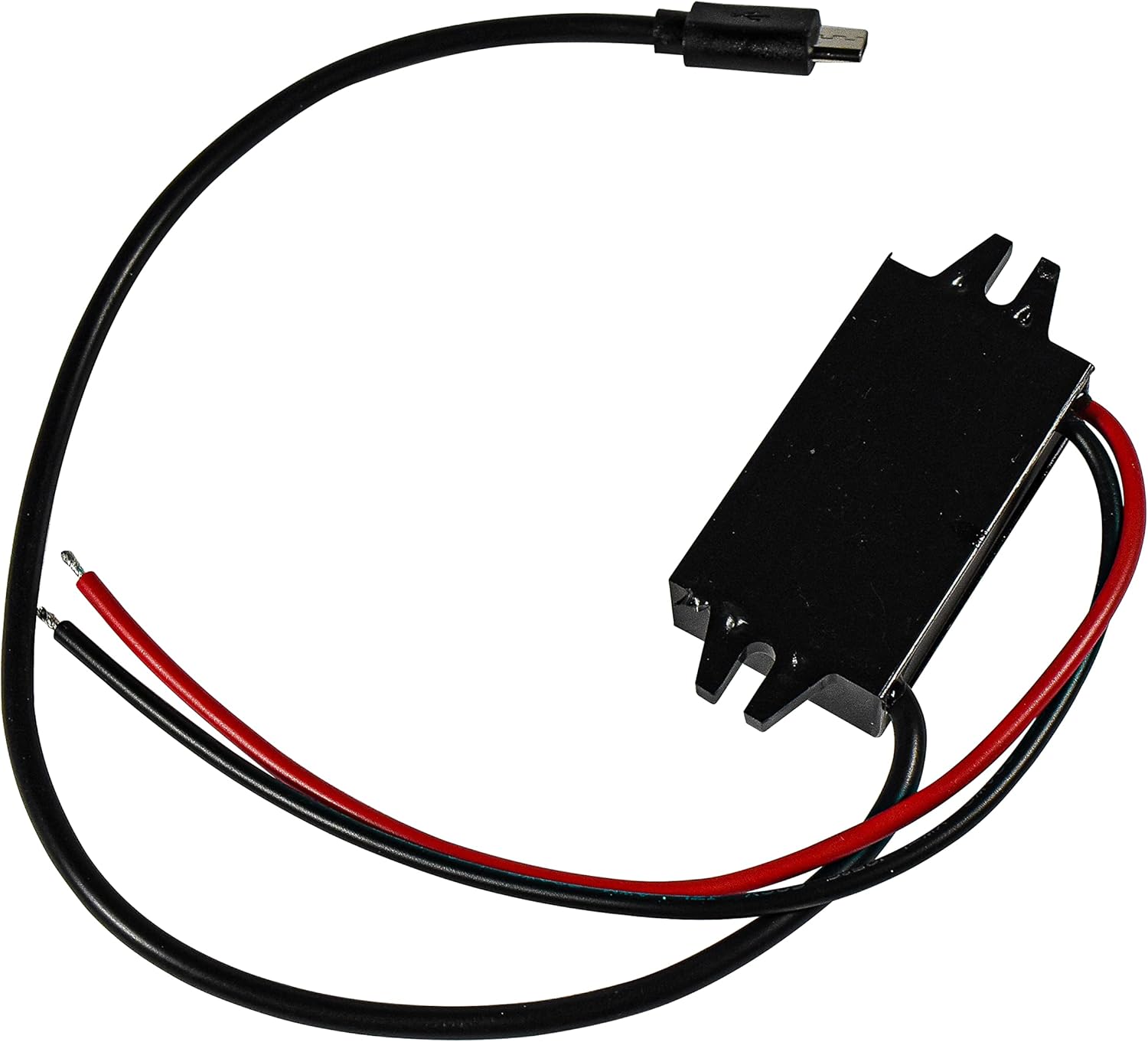 Alt View 2. HQRP - HQRP 12/24V to 5V DC-DC Converter 3A 15W Waterproof Voltage Regulator, Micro USB Plug - Black.