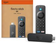 Amazon - Fire TV Stick 4K streaming device, includes support for Wi-Fi 6, Dolby Vision/Atmos, 8 GB, free & live TV - Black - Front_Zoom