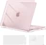 mosiso - For MacBook Neo Case 13 inch 2026 Release A3404 with A18 Pro Chip, Protective Hard Shell&Keyboard Cover&Screen Protector - Crystal Blush