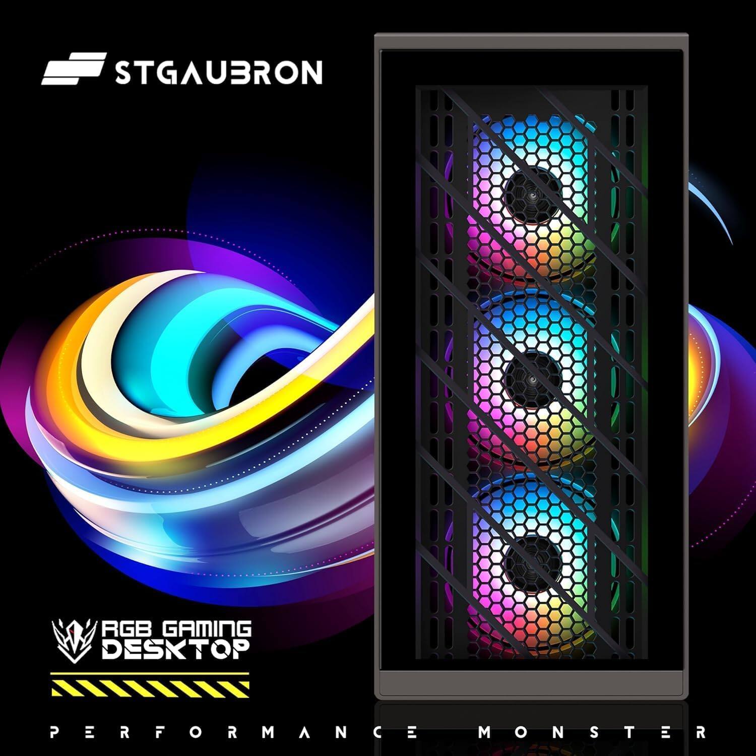 STGAUBRON RGB GAMING DESKTOP PERFORMANCE MONSTER