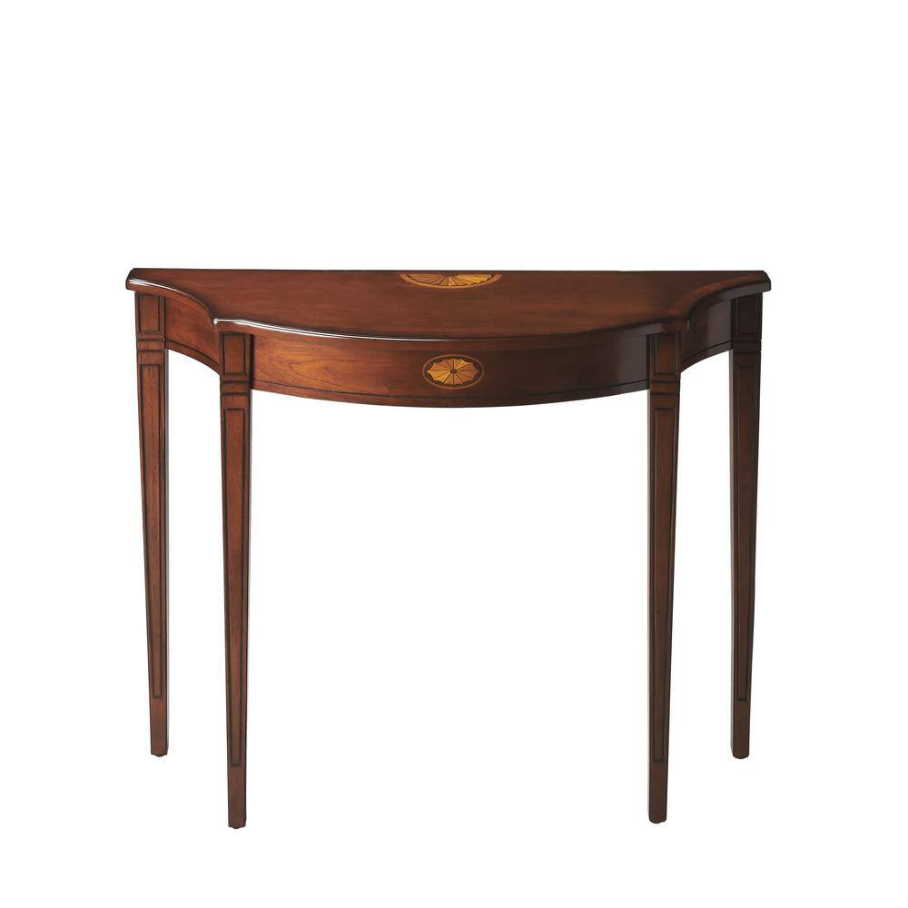Left. Butler Specialty - Chester Console Table - Medium Brown.