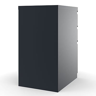 Alt View 4. Staples - 3-Drawer Vertical File Cabinet, Locking, Letter, 19.88"D - Black.