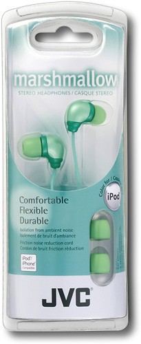  JVC - Marshmallow Stereo Ear Bud Headphones - Green