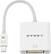 Front. Dynex™ - Mini DisplayPort-to-DVI Adapter - White.