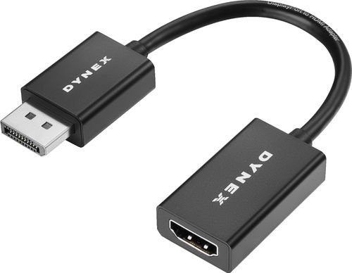 Dynex™ - DisplayPort-to-HDMI Adapter - Black - Front_Standard. 1 of 1 . 