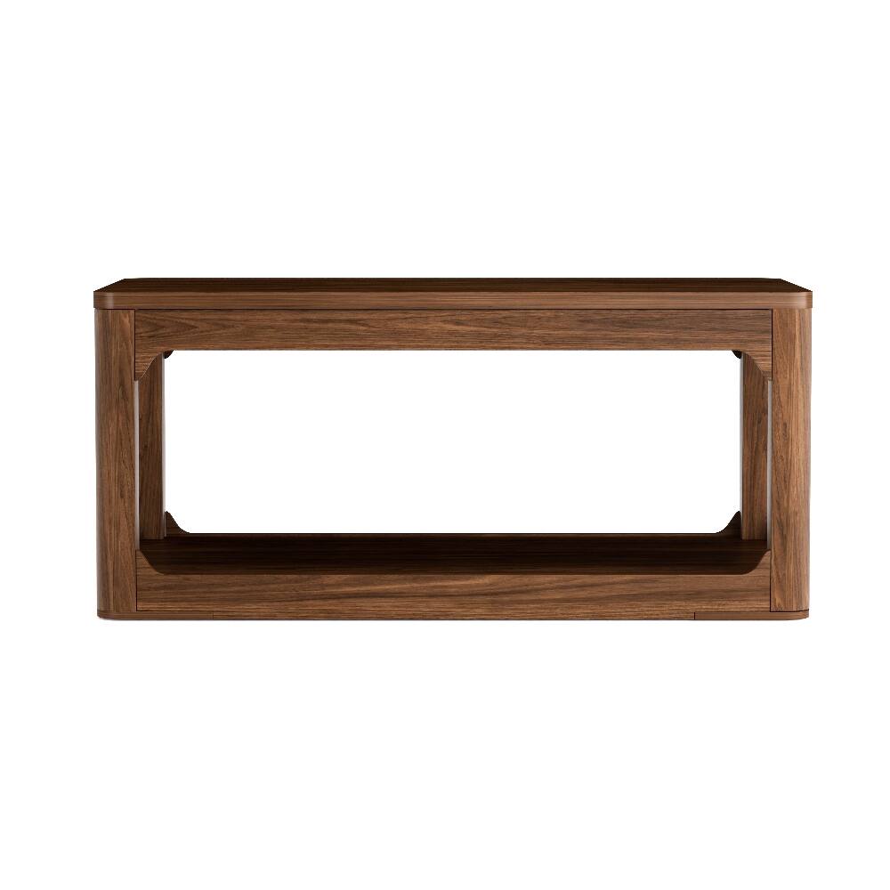 Alt View 10. Loheer - Loheer 3 Piece Coffee Table Set Walnut Modern Living Room Table Set with Storage - Walnut.