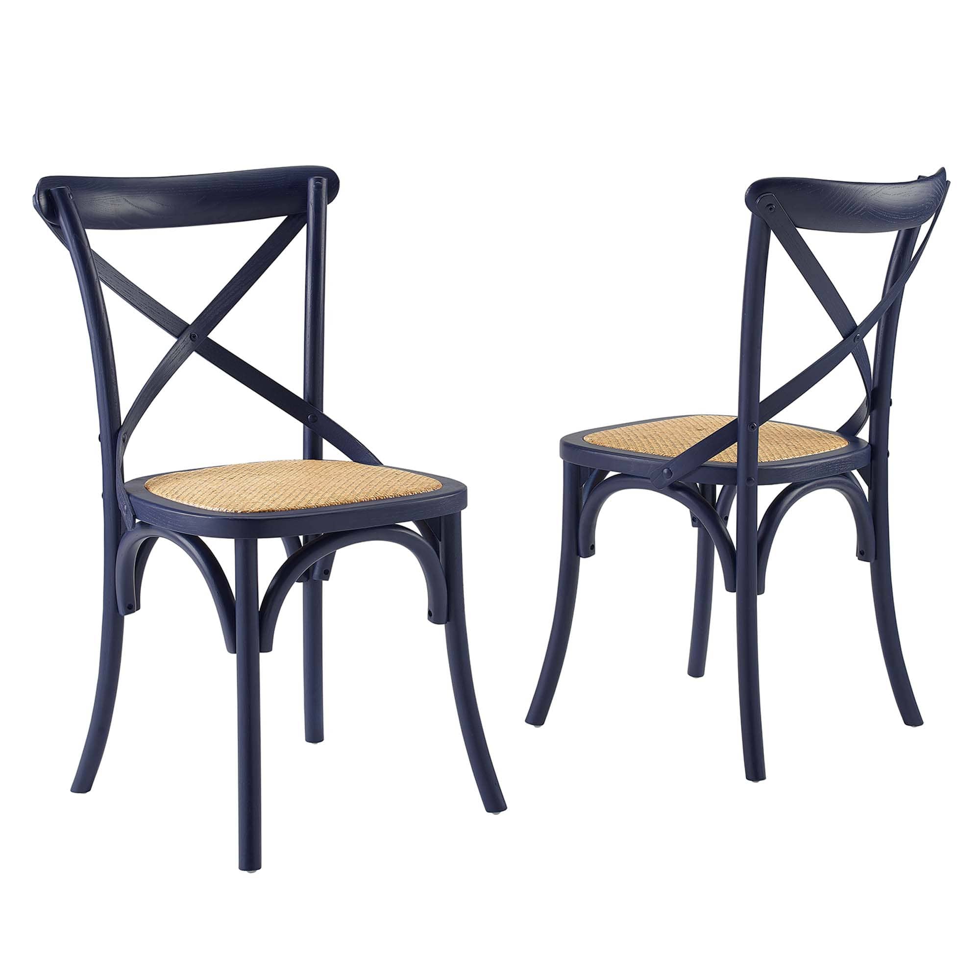 Gear Dining Side Chair Set of 2 by Modway - Blue