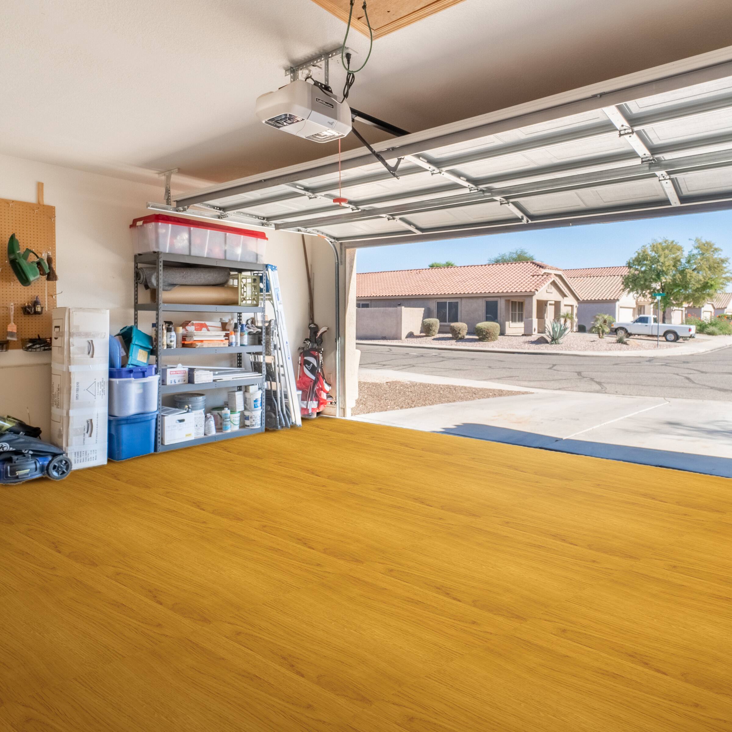 Alt View 5. Sorbus - Sorbus 48 Sq. Ft. Wood Grain Floor Tiles Foam Mat EVA Interlocking Mats Tile 3/8-Inch Thick Flooring Wood Mats w/Borders - Golden Brown.