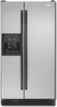 Front Standard. Whirlpool - 25.3 Cu. Ft. Side-by-Side Refrigerator with Thru-the-Door Ice and Water - Silver.