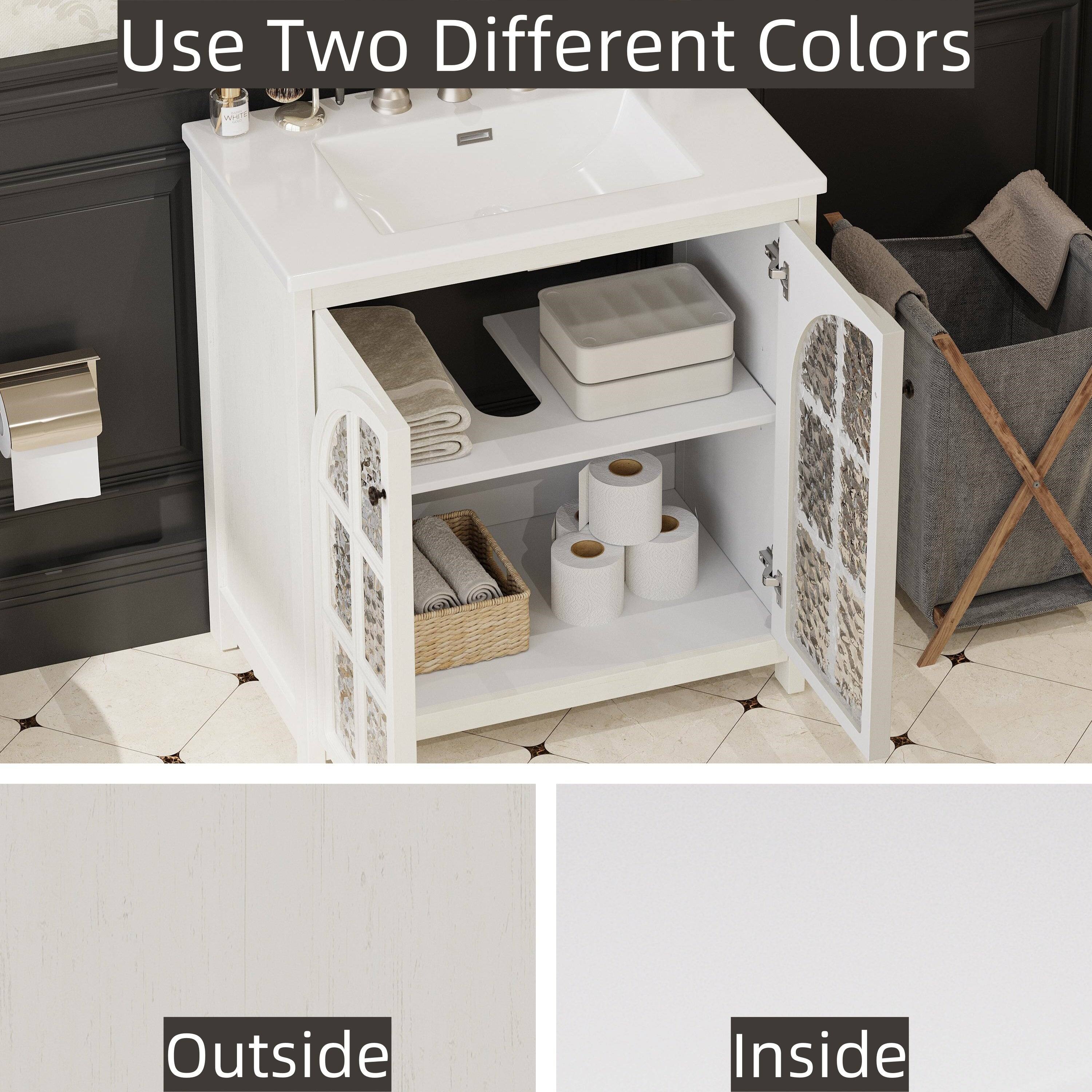 Use Two Different Colors

Outside

Inside
