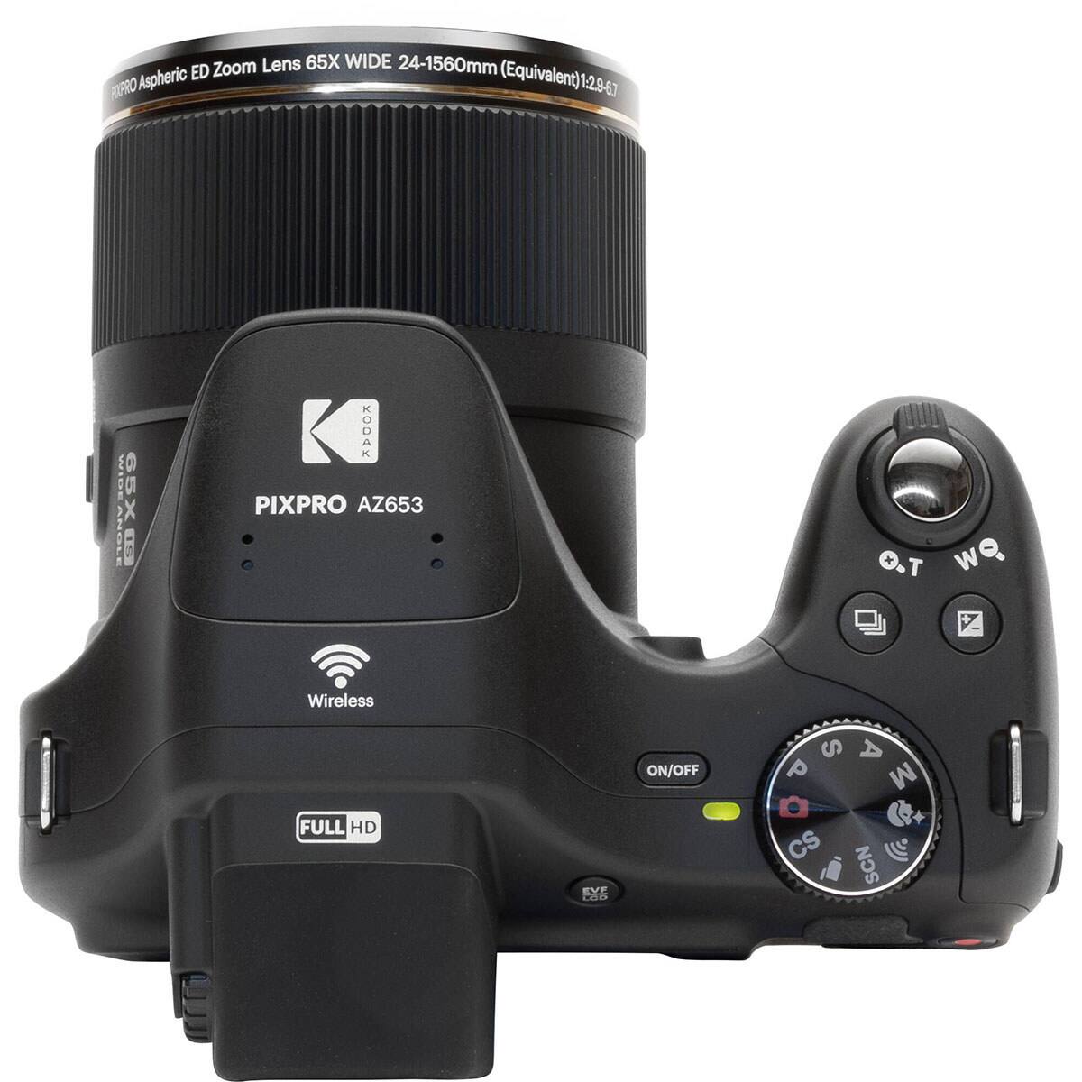Zoom Lens 65X WIDE 24-1560mm Aspheric ED (Equivalent) PUPRO 1-2.9-67  
ANOLE 65X  
KODAK PIXPRO AZ653 Wireless  
O.T OM  
FULL HD  
EVE LGD  
ON/OFF  
S P CS  
A M SCN