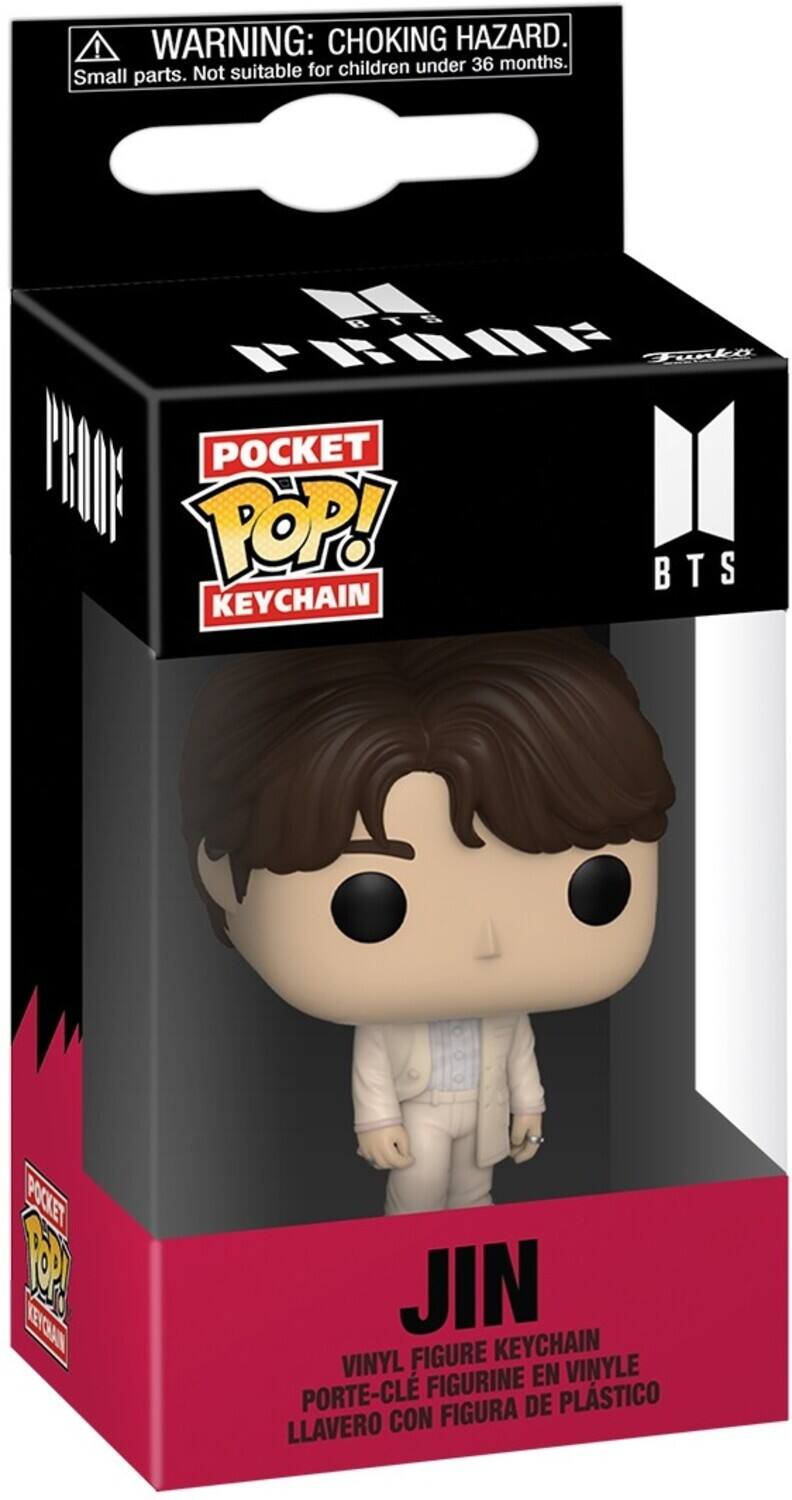 ! WARNING: CHOKING HAZARD. Small parts. Not suitable for children under 36 months. BTS TRUUE Funki POCKET POP! BTS KEYCHAIN POCKET POP! VINYL FIGURE KEYCHAIN PORTE-CLÉ FIGURINE EN VINYLE LLAVERO CON FIGURA DE PLASTICO