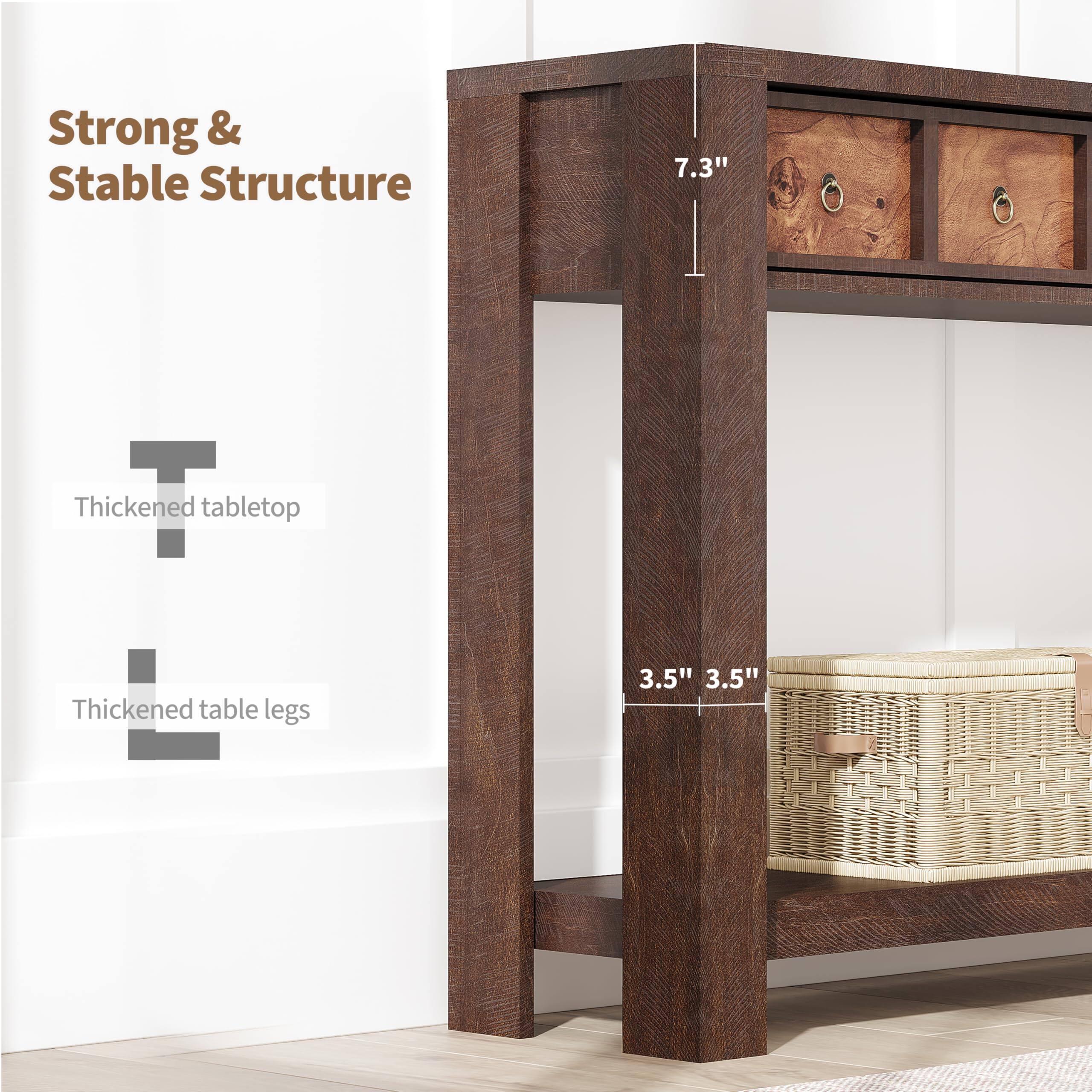 Strong & Stable Structure

- Thickened tabletop
- Thickened table legs

7.3"  
3.5" 3.5"