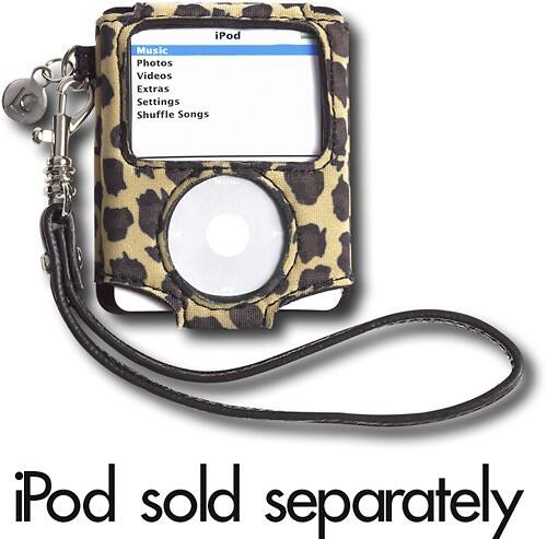 Front Standard. Liz Claiborne - Neoprene Sleeve for 3rd-Generation Apple® iPod® nano - Leopard.