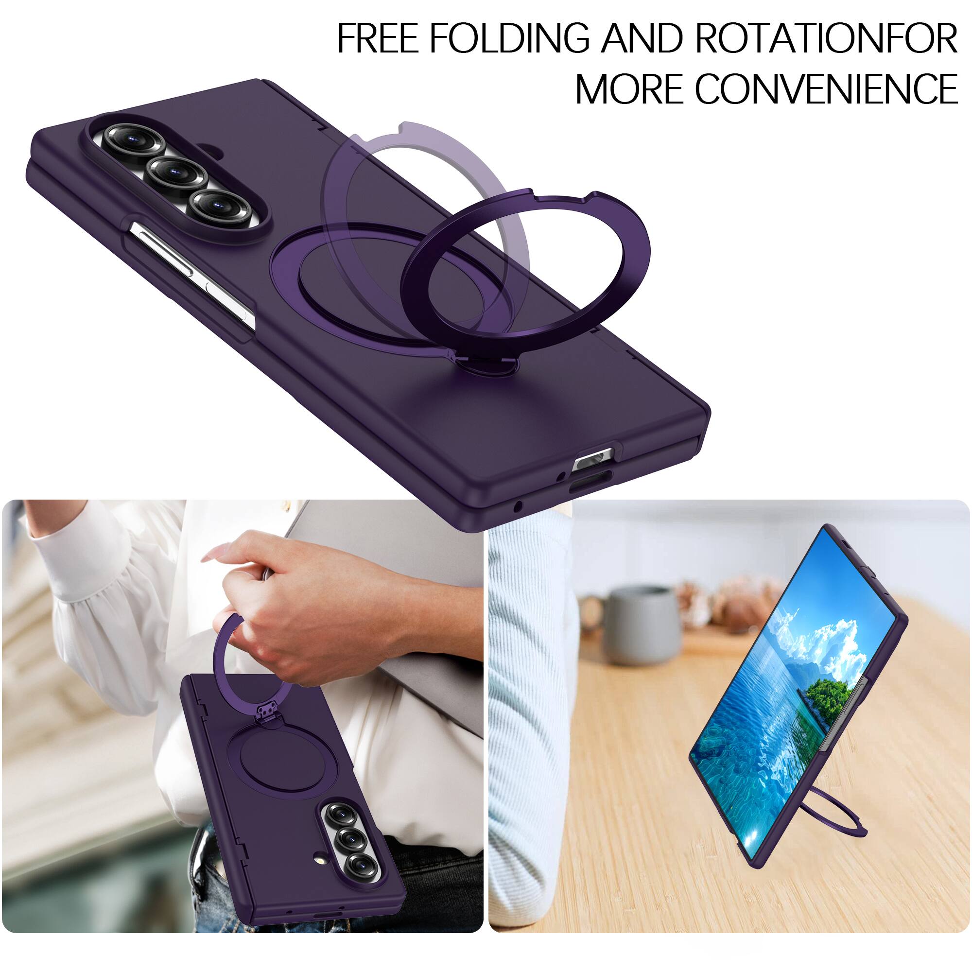 FREE FOLDING AND ROTATION FOR MORE CONVENIENCE