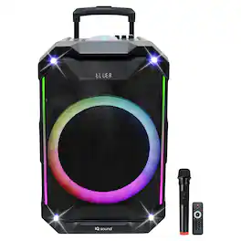 iQ Sound - 15-Inch Portable Bluetooth Speaker - Black