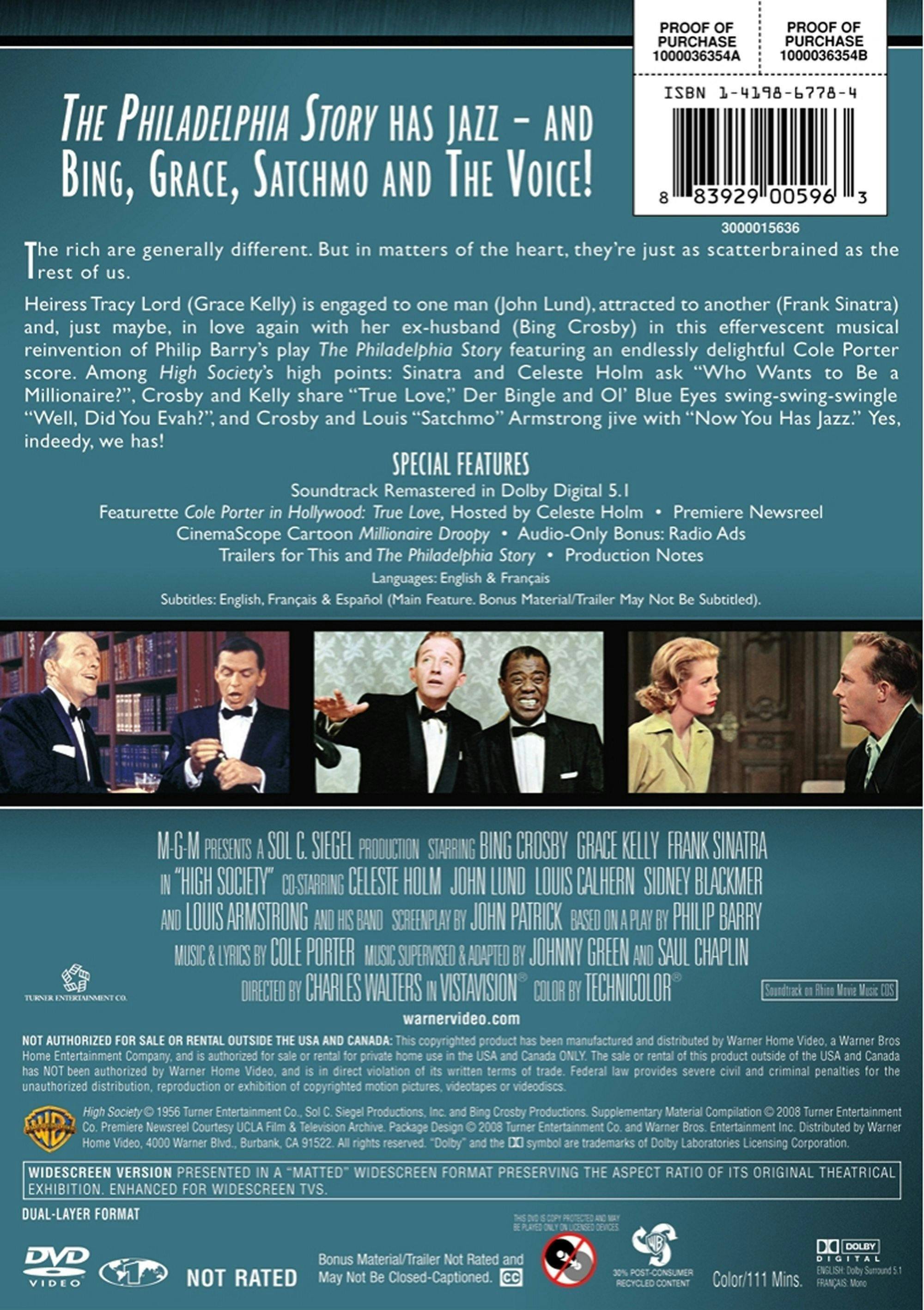 Angle. High Society (DVD Collector's Edition) [DVD].