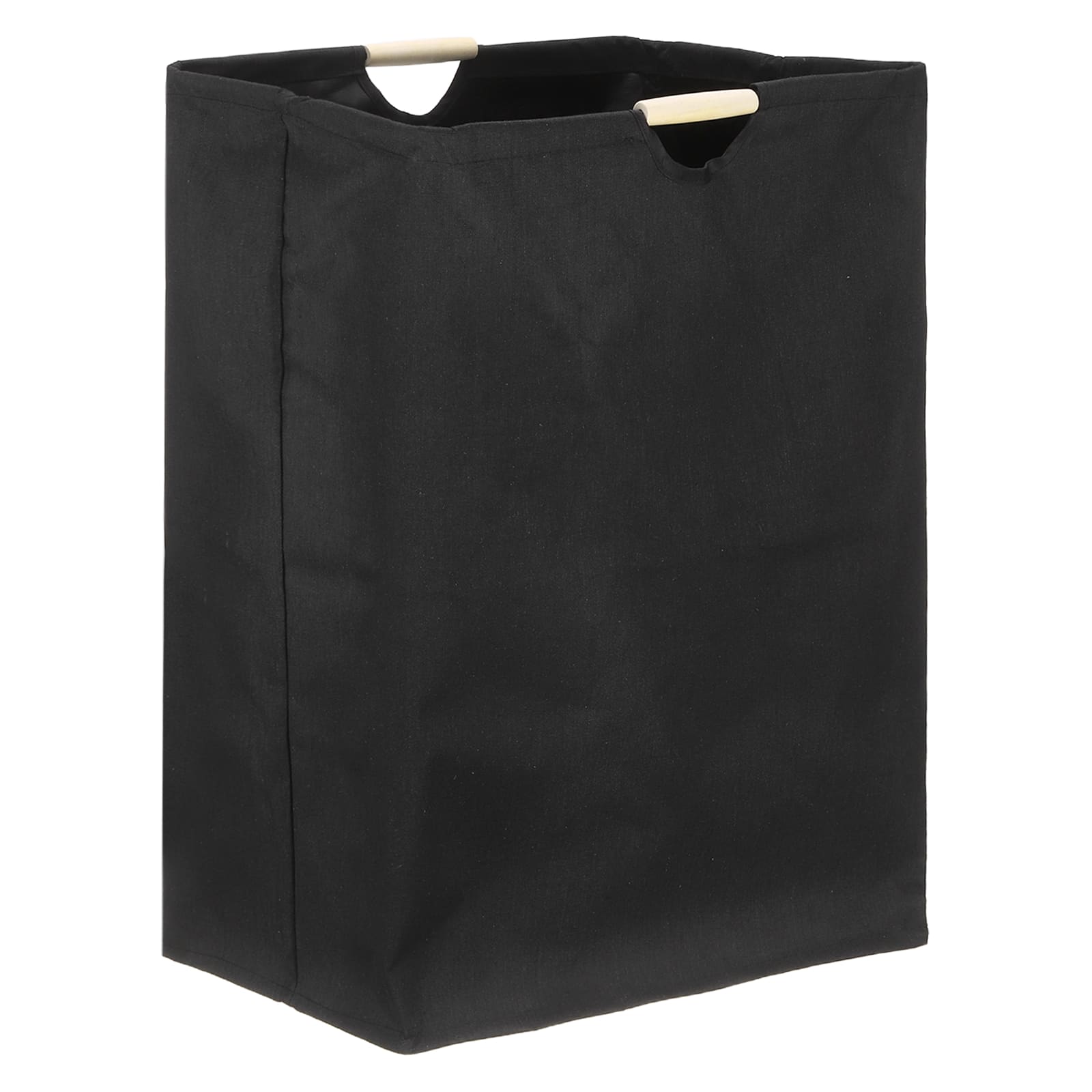 Unique Bargains - Large Laundry Basket, Foldable Hamper with Wooden Handles, Tall Storage for Comforter, Clothing, Blanket, Pillows - Fruit Color