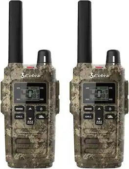 Cobra - RX380 Walkie Talkies (2-Pack) Weather Resistant Two Way Radios Long Range 40 Channels Weather Alerts (TrueTimber Camo) - TrueTimber Strata Camo