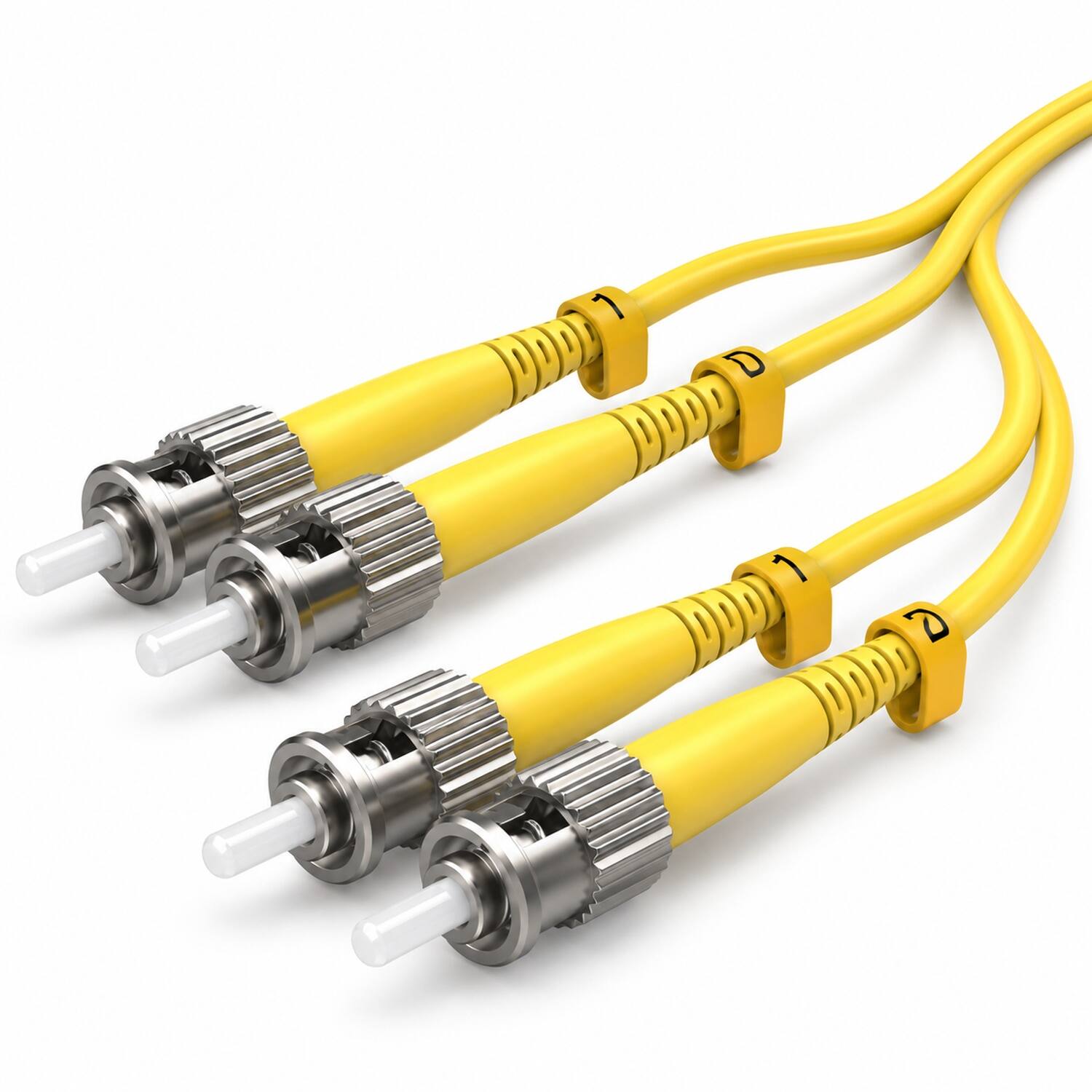 Sanoxy 3m ST/ST Duplex 9/125 Single Mode Fiber Optic Cable Multi - Best Buy