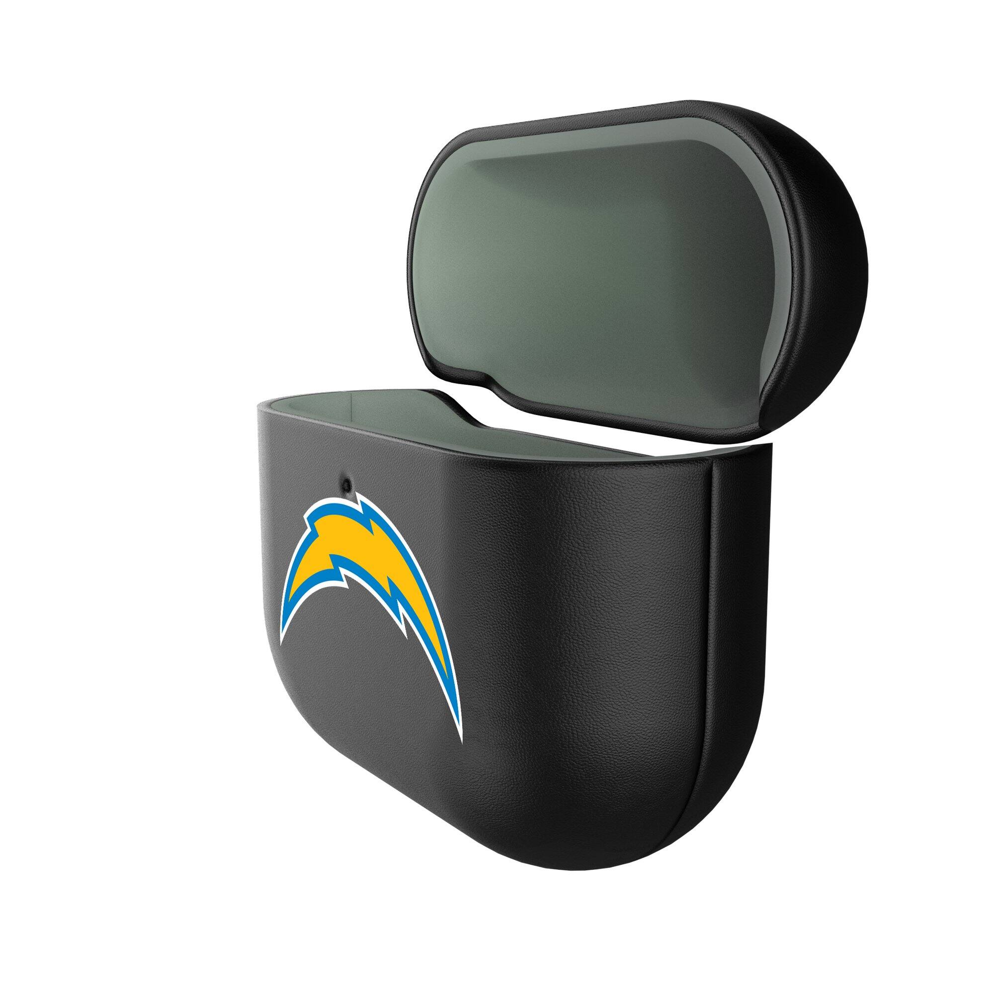 Alt View 1. Keyscaper - Los Angeles Chargers Los Angeles Chargers Insignia AirPods 4th Generation Case Cover - No Size - Black.
