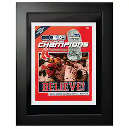 Mustang Drinkware - 2004 World Series Champions 18'' x 14'' Framed Program - Multicolor