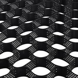 VEVOR - Gravel Grid, 4 Inch Depth, 17.06 x 8.86 FT / 5200 x 2700 mm, 1880 LBS Per Sq ft Grass Ground Retainer - Black