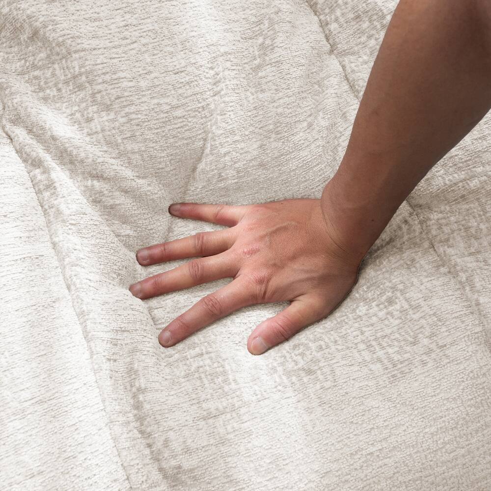 Back. Loheer - Loheer Cloud Sofa Single Seat Modern Sectional Couch Beige Chenille Apartment Couch - Beige.