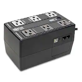 Tripp Lite - ECO350UPS ECO Series 350 VA, 316 J 6-Outlet Energy-Saving Standby UPS - Black
