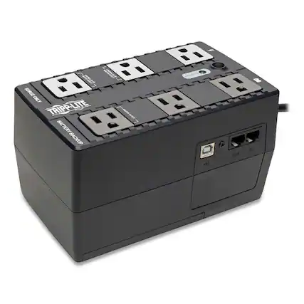 TRIPP-LITE
BATTERY BACKUP
SURGE ONLY
OUT
IN