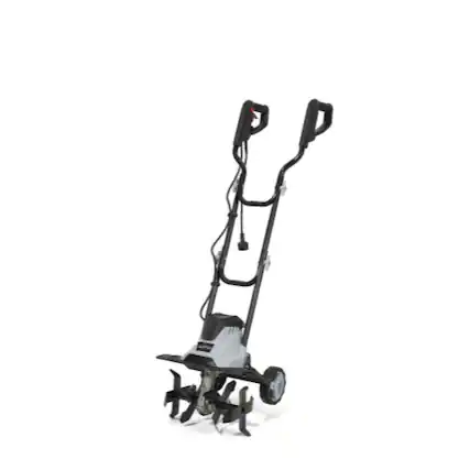 Front. Dapper Supply - Dapper Supply 14 Inch Electric Tiller Cultivator 10 Amp Corded Garden Rototiller with Steel Tines - Black.